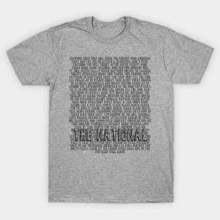 The National - All Songs up to SWB T-Shirt